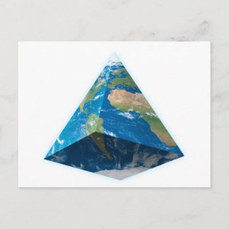 La Terre n'est pas plate mais Pyramidale Vykort