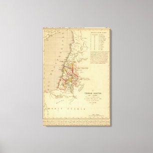 La Terre Sainte sous Salomon Canvastryck