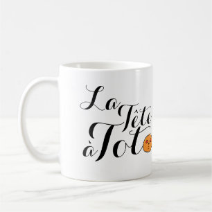 La Tête à Toto Funny Math Jokes för barn Mugg