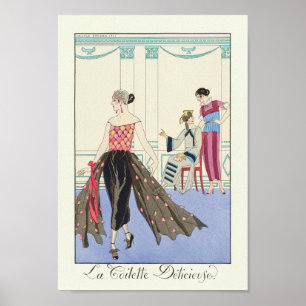 La Toilette Délicieuse (1922) av Barbier Poster