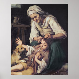 La Toilette Domestique", 1670-75 Poster
