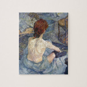 La Toilette Rousse - Toulouse-Lautrec-målning Pussel