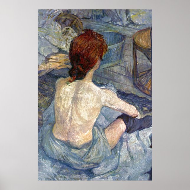 La Toilette Rousse - Toulouse-Lautrec Painting Poster (Framsidan)