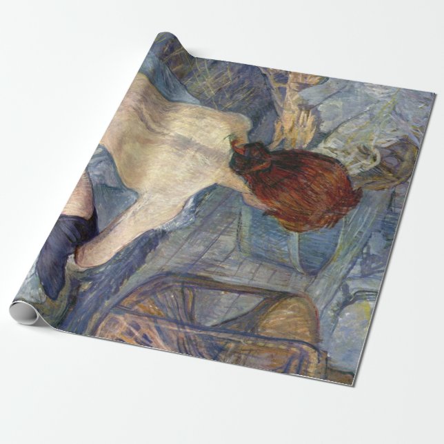 La Toilette Rousse - Toulouse-Lautrec Painting Presentpapper (Utrullad)