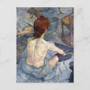 La Toilette Rousse - Toulouse-Lautrec Painting Vykort