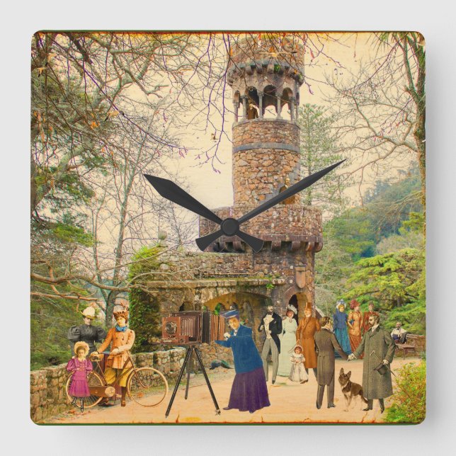 La Torre de la Quinta da Regaleira (Portugal) Fyrkantig Klocka (Framsida)