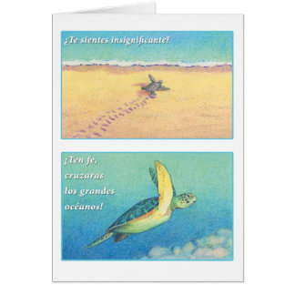 La Tortuga de Fördärva, tarjeta Hälsningskort