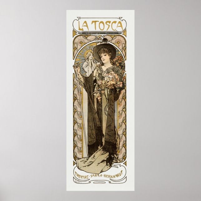 La Tosca Alphonse Mucha Large Poster (Framsidan)