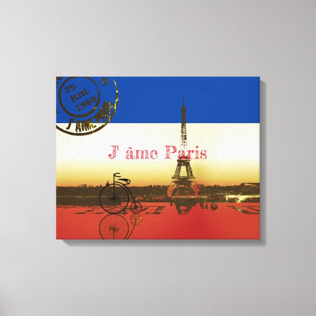 La Tour Eiffel Canvastryck (Framsida)