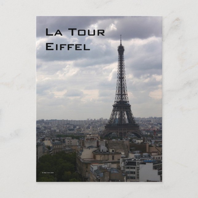 La Tour Eiffel-vykort Vykort (Framsida)