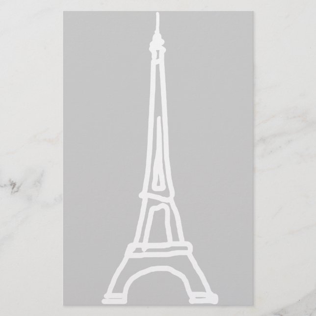 la Touri Eiffel Brevpapper (Framsida)
