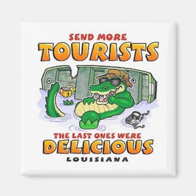 LA Tourist Gator Magnet (Framsidan)
