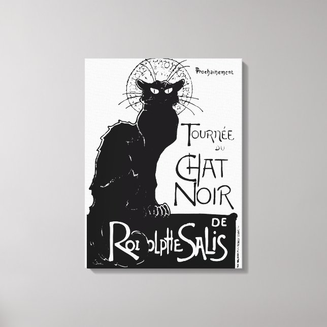 La tournée du Chatta Noir Canvastryck (Framsida)