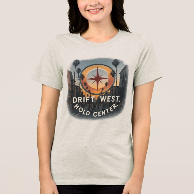 LA Tri-blend Women's Tee | Featherlight Citywear (Framsida)