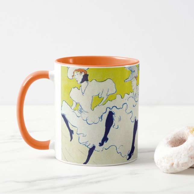 La Troupe de Mlle Eglantine av Toulouse Lautrec Mugg (Med munk)