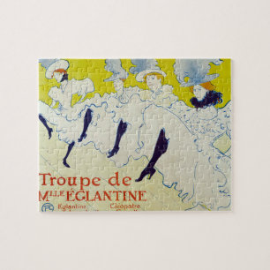 La Troupe de Mlle Eglantine av Toulouse Lautrec Pussel