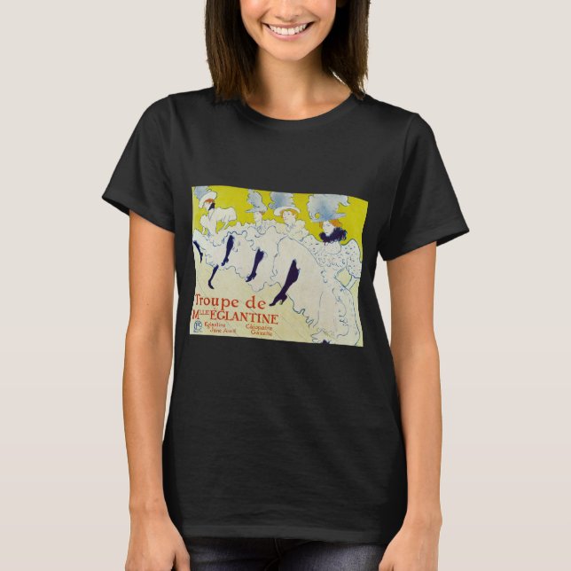 La Troupe de Mlle Eglantine av Toulouse Lautrec T Shirt (Framsida)