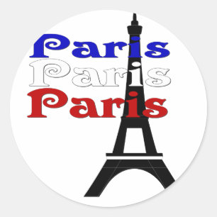 La turnerar Eiffel Runt Klistermärke