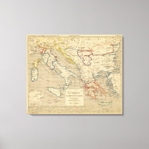 La Turquie, la Grece et l'Italie de 1700 en 1840 Canvastryck