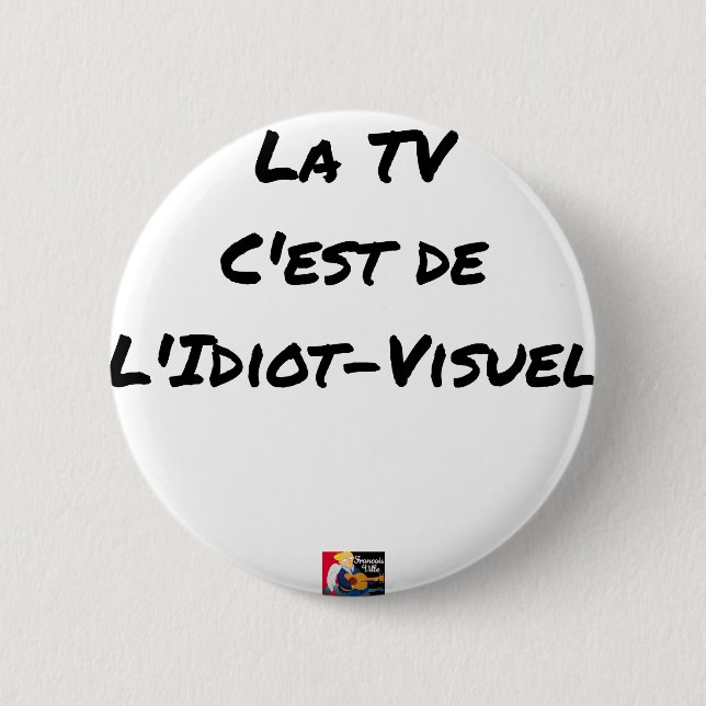 LA TV, C'EST DE L'IDIOT-VISUEL - Jeux de mots Knapp (Framsida)