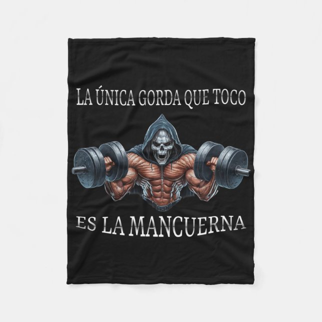 La Unica Gorda Que Agarro Es La Mancuerna Calacas Fleecefilt (Framsidan)