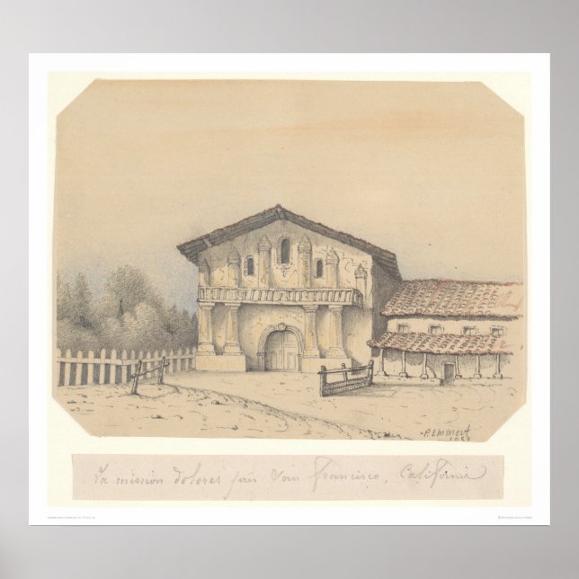 La Uppdrag Delores, San Francisco, CA (1205) Poster (Framsidan)