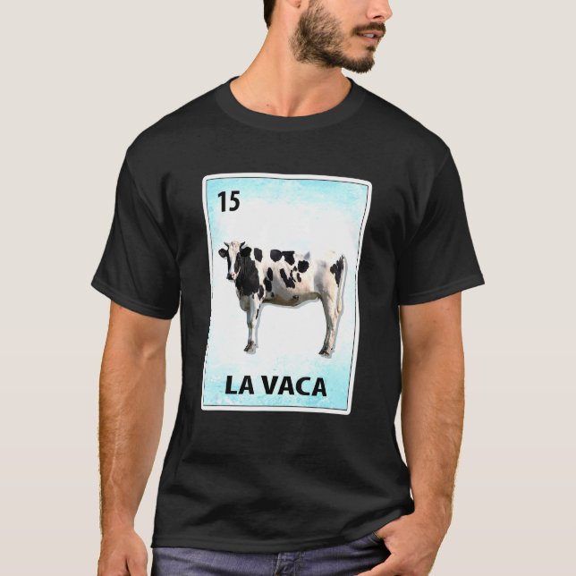 La Vaca mexikanska kon kort T Shirt (Framsida)