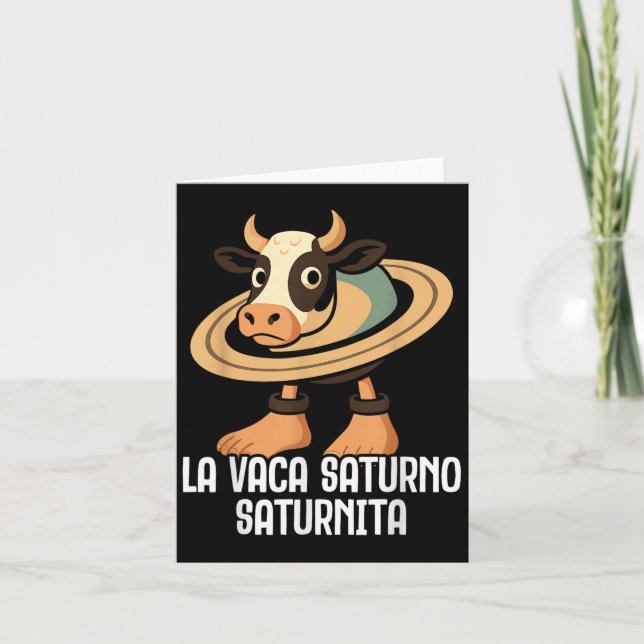 La Vaca Saturno Saturnita Italienska Brainrot Roll Kort (Framsida)