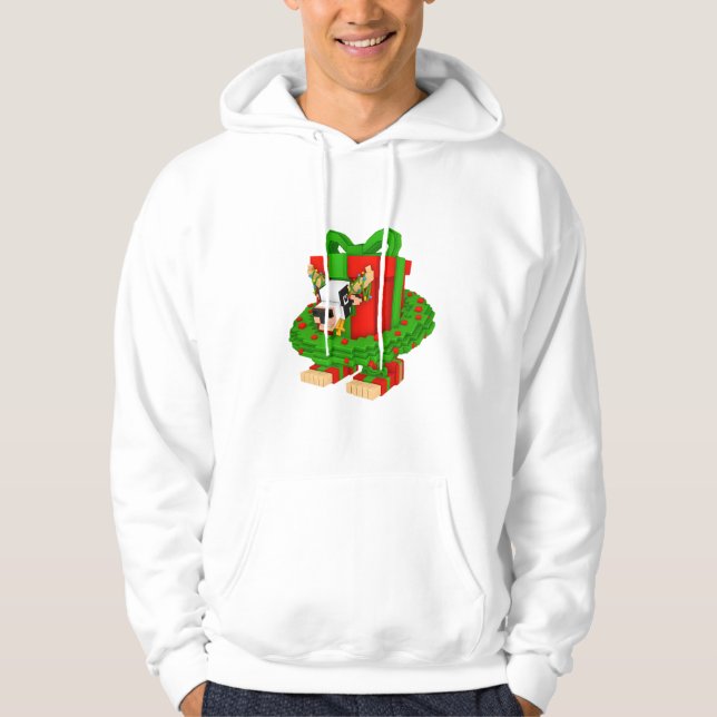 La Vacca Presento Natalina Christmas Brainrot Hoodie (Framsida)
