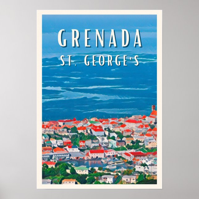 La vacké tropicale de Grenade à Saint George's Poster (Framsidan)