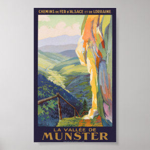La Vallée de Munster Vintage affisch 1925