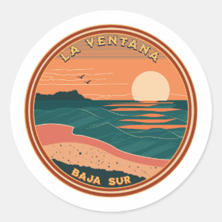 La Ventana Baja California Travel Runt Klistermärke