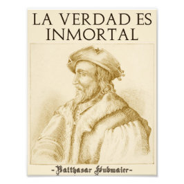La Verdad Es Inmortal(Gold) Fototryck