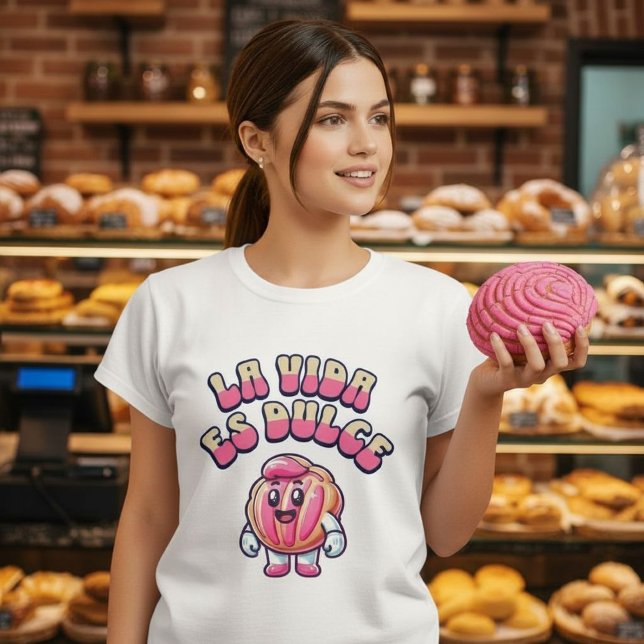 La Vida es Dulce Concha Pan Dulce Söt Tröja (La Vida es Dulce Concha Pan Dulce Sweet Shirt.)