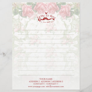 La Vie en Ro - Letterhead/Stationary Brevhuvud