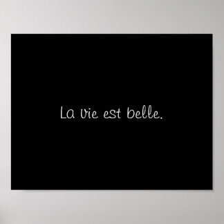 La vie est belle. (Livet är vackert.) Poster