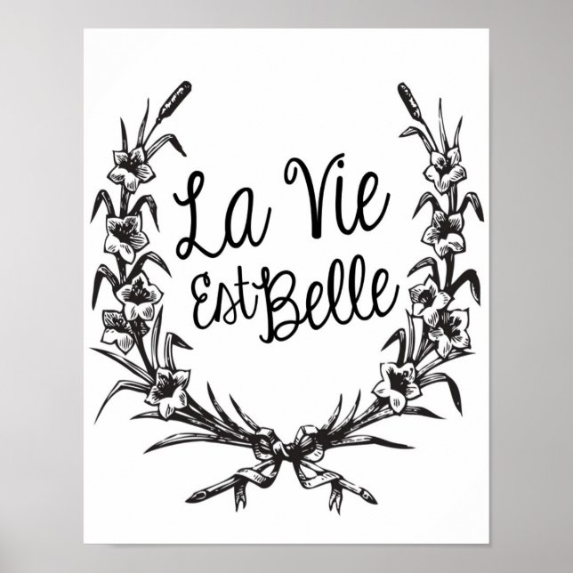 La Vie Est Belle Poster (Framsidan)