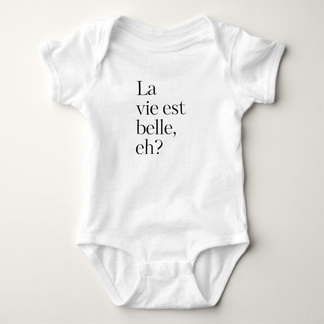 La vie est belle, va? t shirt (Framsida)