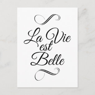 La vie est belle vykort