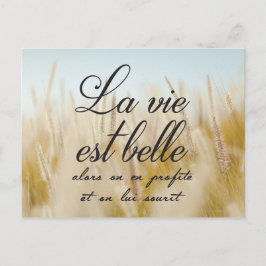 La vie est belle vykort