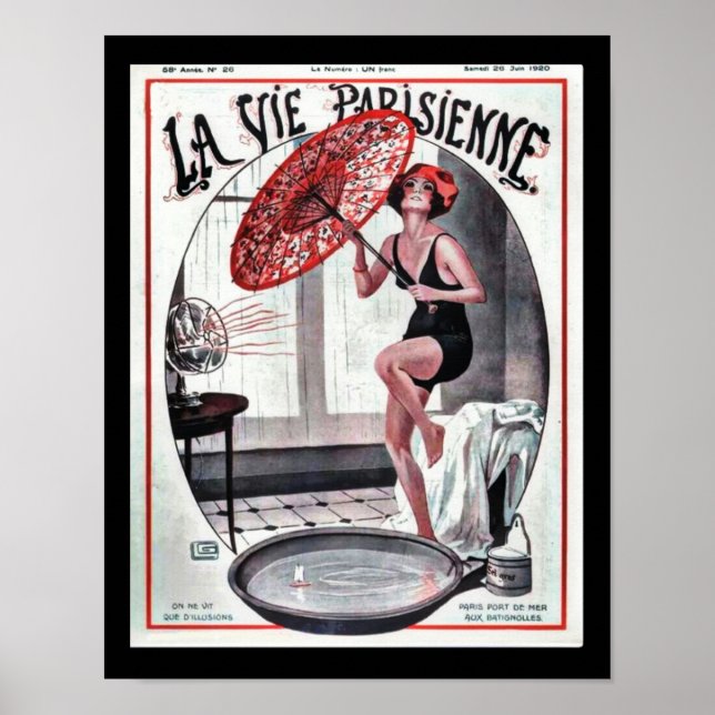 La Vie Parisienne 1920's Deco Poster (Framsidan)