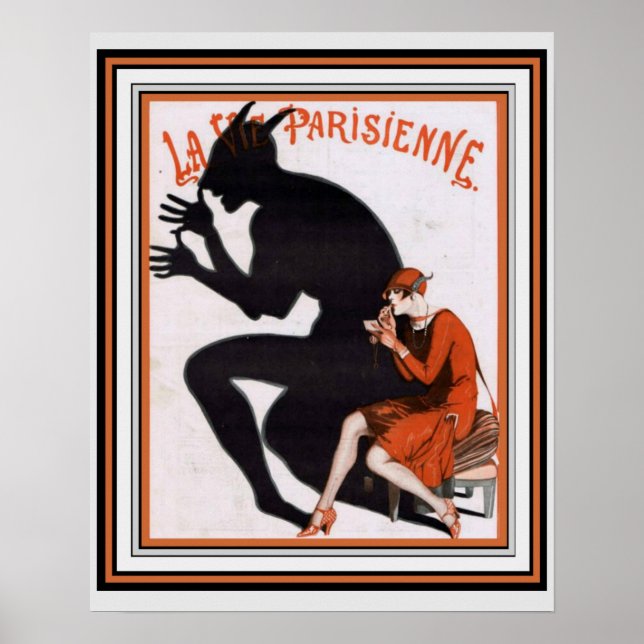 La Vie Parisienne, Art Deco, 16 x 20 Poster (Framsidan)