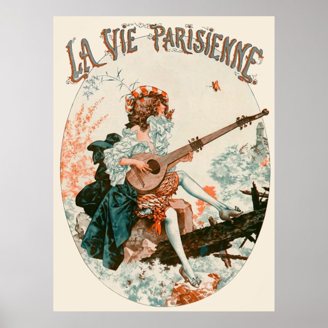 La Vie Parisienne - Aubade au printemps Poster (Framsidan)