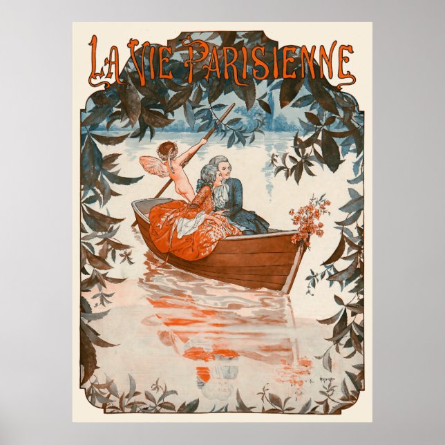 La Vie Parisienne - Barque sur l'eau Poster (Framsidan)