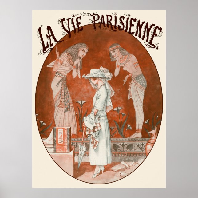 La Vie Parisienne - Devant les sarcophages du Louv Poster (Framsidan)