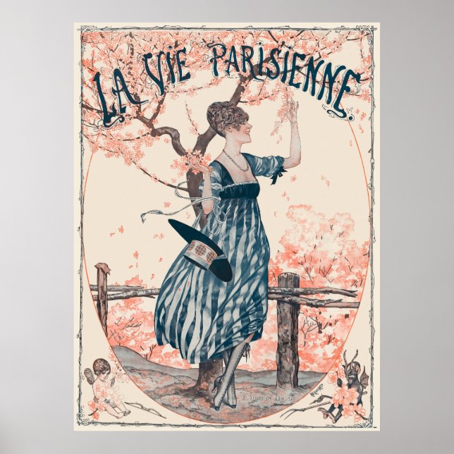 La Vie Parisienne - Fleurs de pêcher Poster (Framsidan)