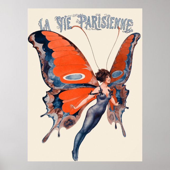 La Vie Parisienne - La messagère de l'été Poster (Framsidan)