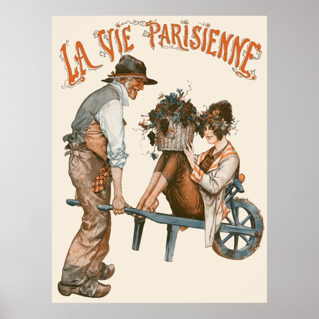 La Vie Parisienne - Les vendanges Poster (Framsidan)