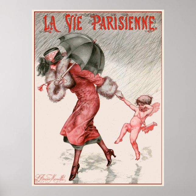 La Vie Parisienne - L'Kärlek mouillé Poster (Framsidan)
