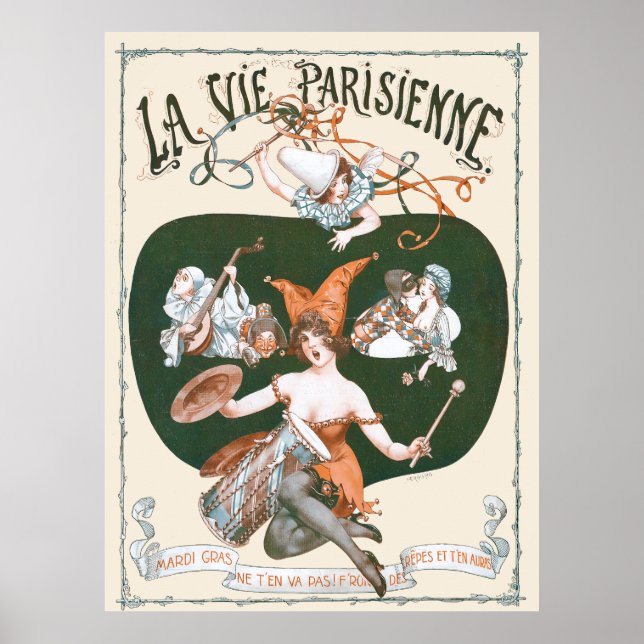 La Vie Parisienne - Mardi Gras ne t'en va pas!, 19 Poster (Framsidan)